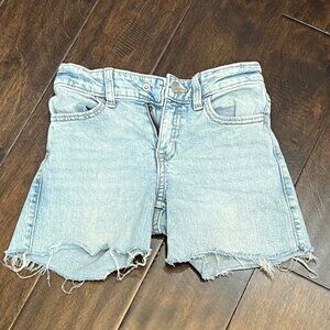 Ambercrombie Kids 7/8 high rise cut off Jean Shorts